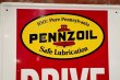 画像2: dp-200301-57 PENNZOIL / 1966 Metal Sign