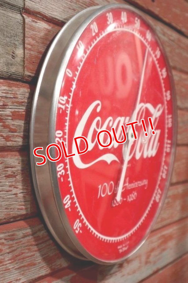画像5: dp-200401-09 Coca Cola / 100th Anniversary 1986 Thermometer