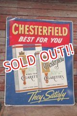 画像: dp-200403-05 CHESTERFIELD / 1950's Metal Sign