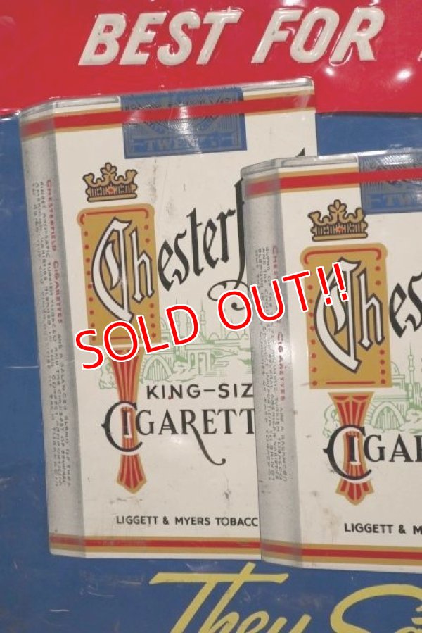 画像4: dp-200403-05 CHESTERFIELD / 1950's Metal Sign