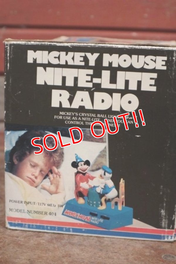 画像10: ct-200401-22 Mickey Mouse & Donald Duck / 1970's Nite-Lite Radio