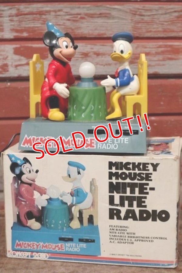 画像1: ct-200401-22 Mickey Mouse & Donald Duck / 1970's Nite-Lite Radio