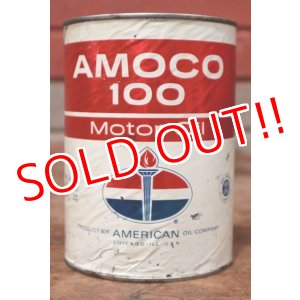 画像: dp-200403-20 AMOCO / Amoco 100 1QT Motor Oil Can
