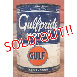 画像: dp-200403-16 GULF / 1940's-1950's Gulfpride 1QT Motor Oil Can