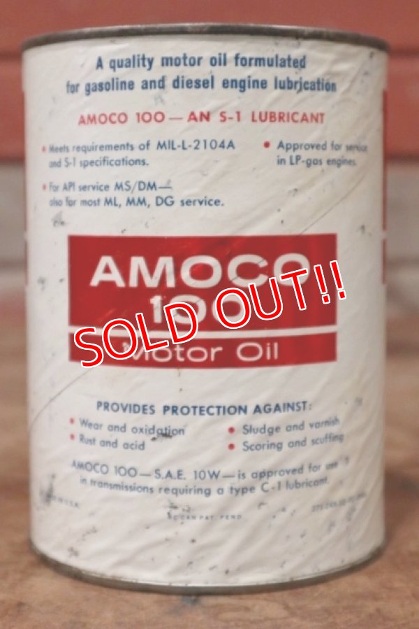 画像2: dp-200403-20 AMOCO / Amoco 100 1QT Motor Oil Can