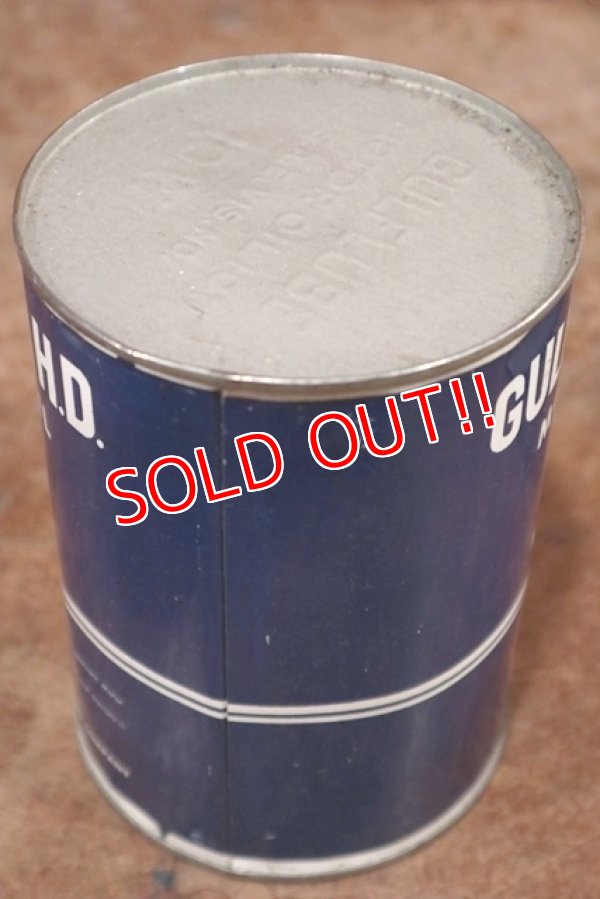 画像5: dp-200403-17 GULF / 1940's-1950's GULFLUBE H.D. 1QT Motor Oil Can