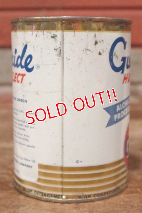 画像4: dp-200403-19 GULF / 1960's Gulfpride 1QT Motor Oil Can