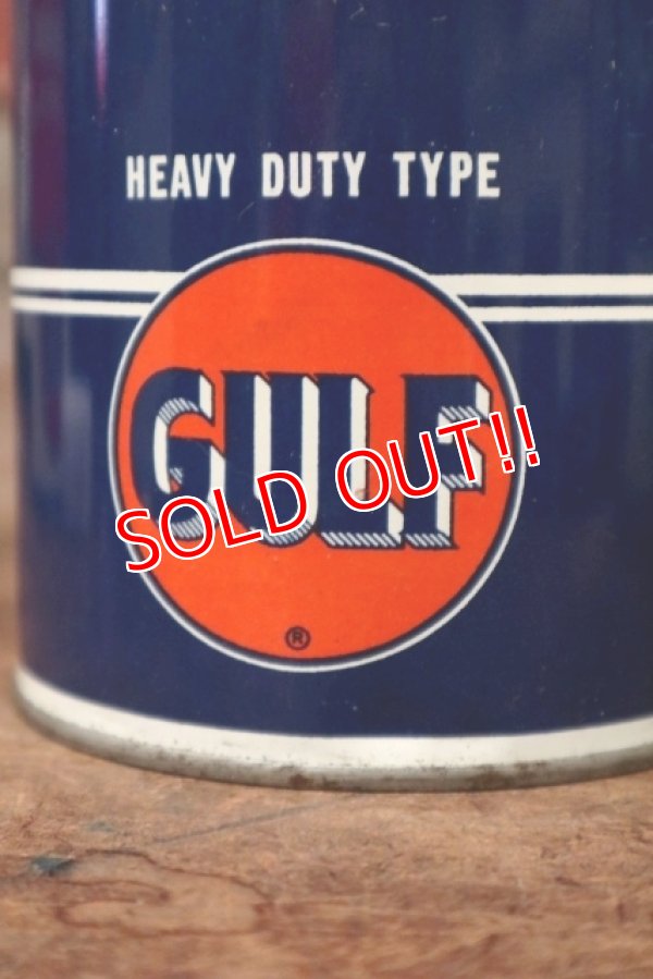 画像2: dp-200403-17 GULF / 1940's-1950's GULFLUBE H.D. 1QT Motor Oil Can