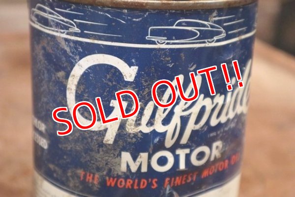 画像4: dp-200403-16 GULF / 1940's-1950's Gulfpride 1QT Motor Oil Can