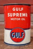 画像1: dp-200403-18 GULF / 1960's GULF SUPREME 1QT Motor Oil Can