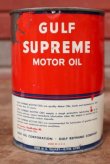 画像3: dp-200403-18 GULF / 1960's GULF SUPREME 1QT Motor Oil Can