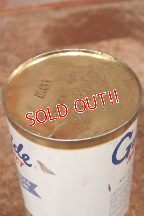 画像6: dp-200403-19 GULF / 1960's Gulfpride 1QT Motor Oil Can