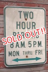 画像: dp-200403-06 Road Sign "TWO HOUR PARKING"