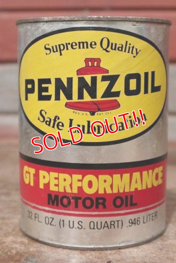 画像1: dp-200415-13 PENNZOIL / GT PERFORMANCE 1QT Motor Oil Can 