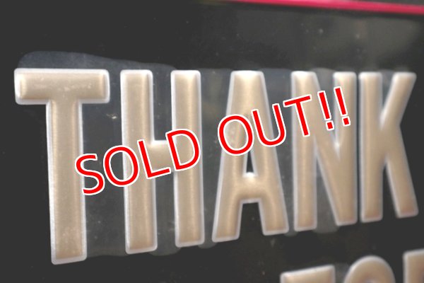 画像5: dp-200415-05 Kendall / 1980's "THANK YOU FOR YOUR BUSINESS" Sign