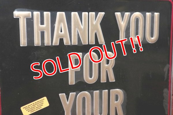 画像3: dp-200415-05 Kendall / 1980's "THANK YOU FOR YOUR BUSINESS" Sign