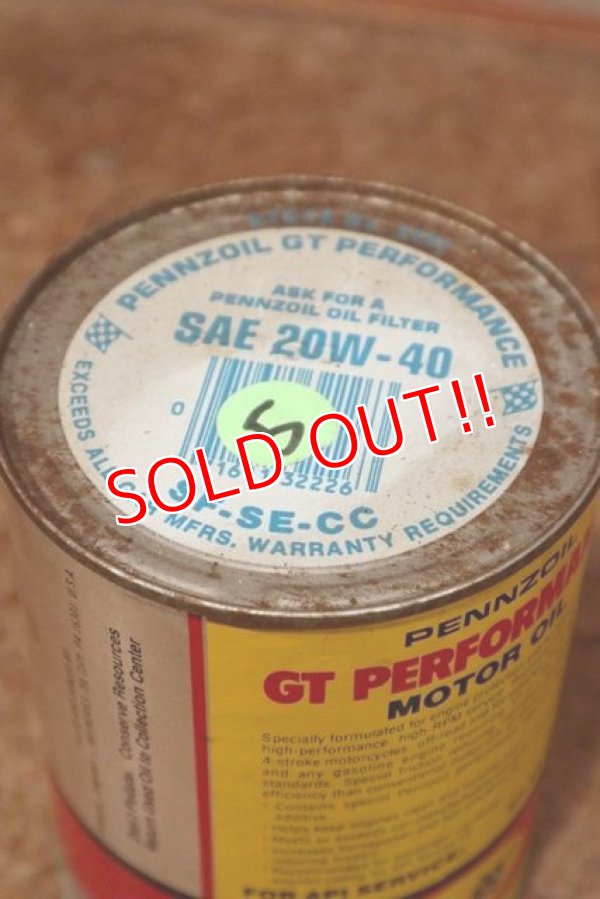 画像5: dp-200415-13 PENNZOIL / GT PERFORMANCE 1QT Motor Oil Can 