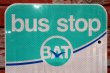 画像2: dp-200415-02 Road Sign "bend area transit bus stop"