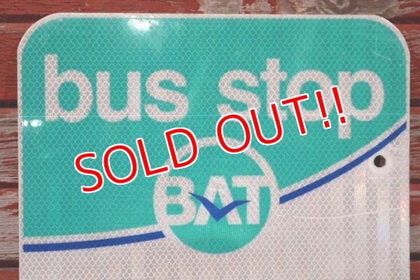 画像2: dp-200415-02 Road Sign "bend area transit bus stop"