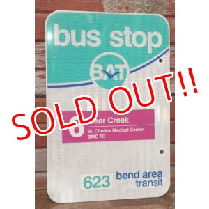 画像: dp-200415-02 Road Sign "bend area transit bus stop"