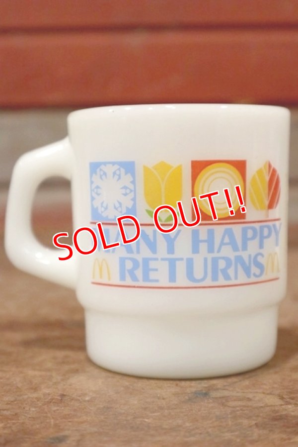 画像1: kt-200501-03 McDonald's / Many Happy Returns 1970's-1980's Anchor Hocking Mug