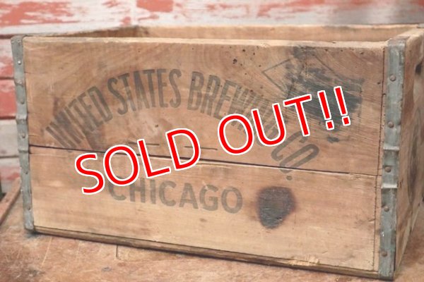 画像3: dp-200501-05 UNITED STATES BREWING CO. CHICAGO / Vintage Wood Box