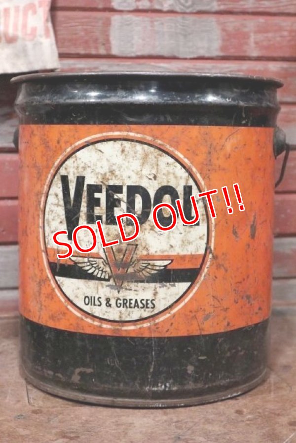 画像1: dp-200510-01 VEEDOL / 1950's 5 Gallons Oil Can