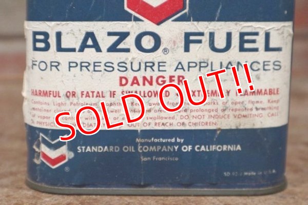 画像3: dp-200501-29 Chevron / 1950's〜BLAZO FUEL Oil Can