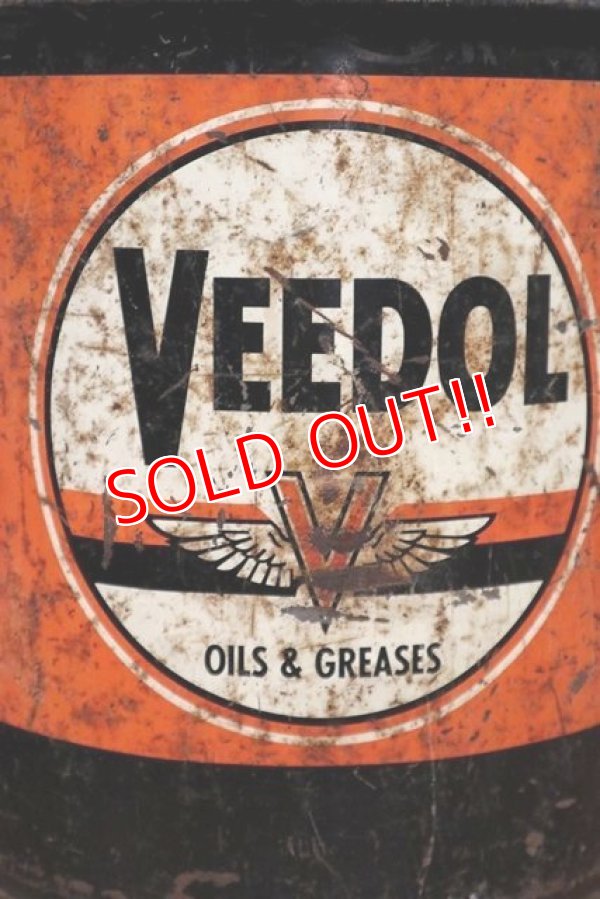 画像2: dp-200510-01 VEEDOL / 1950's 5 Gallons Oil Can