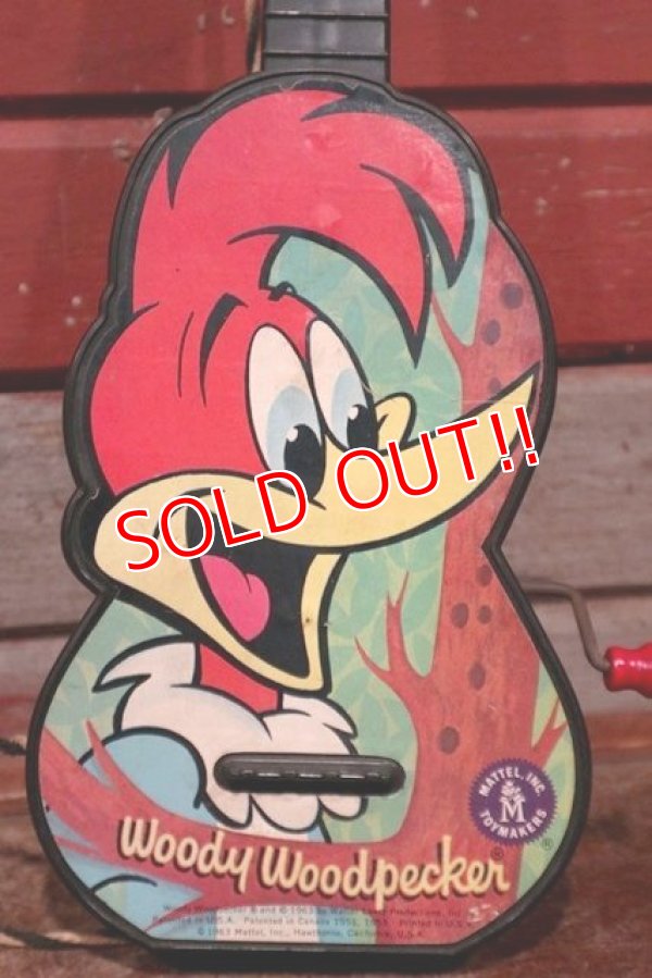 画像2: ct-200501-52 Woody Woodpecker / MATTEL 1963 Musical Box Guitar