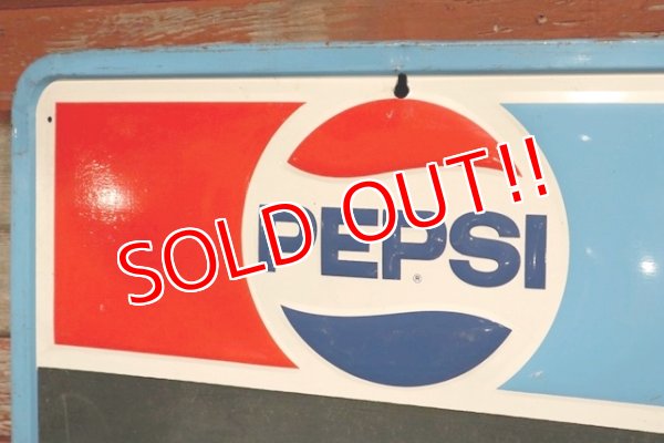 画像2: dp-200510-04 PEPSI / 1970's Menu Board Sign