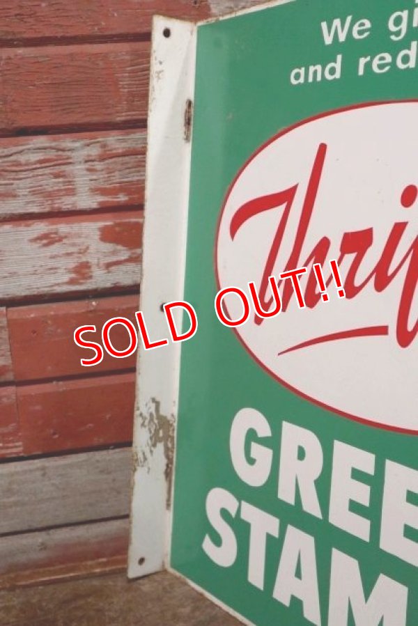 画像4: dp-200510-07 Thrifty Green Stamp / 1960's W-side Metal Sign