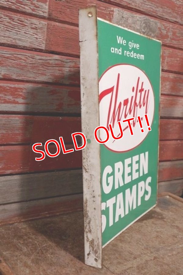 画像5: dp-200510-07 Thrifty Green Stamp / 1960's W-side Metal Sign