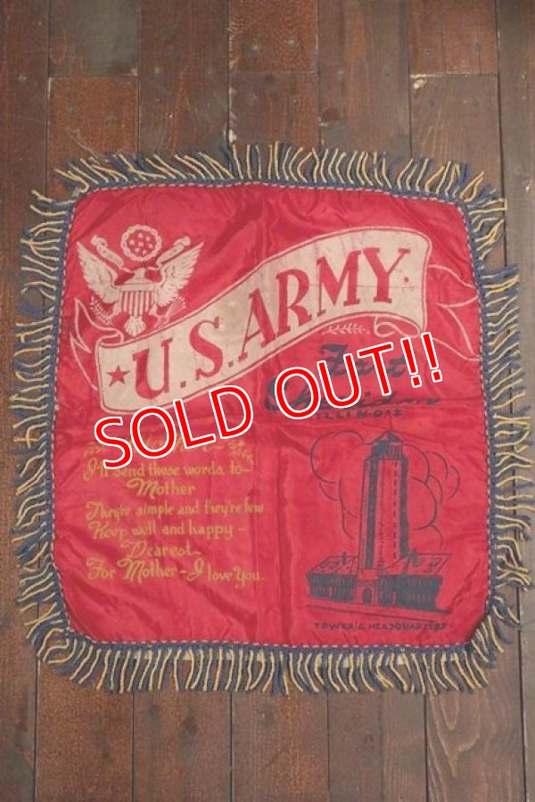 画像1: dp-200501-40 U.S.ARMY 1950's-1960's Cushion Cover