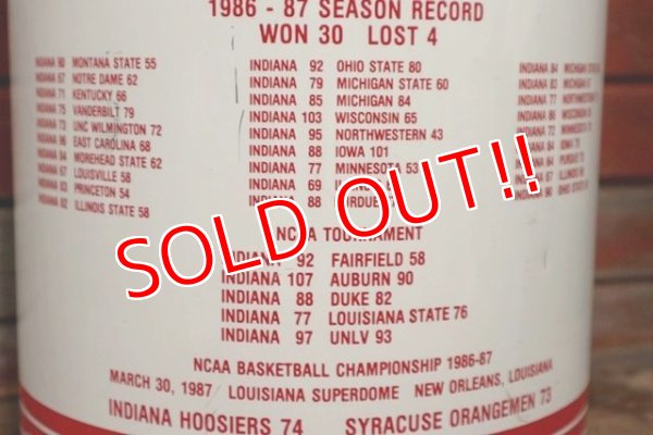 画像4: dp-200501-36 INDIANA UNIVERSITY / 1986-1987 NCAA Basketball Champions Trash Can