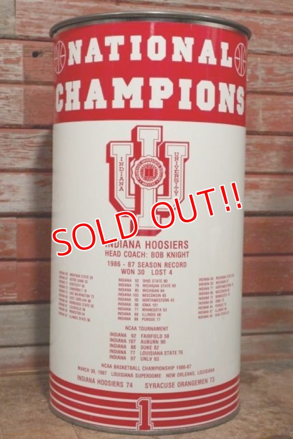 画像6: dp-200501-36 INDIANA UNIVERSITY / 1986-1987 NCAA Basketball Champions Trash Can