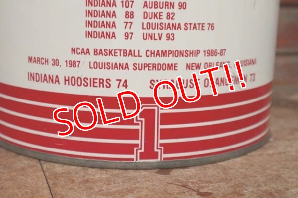画像5: dp-200501-36 INDIANA UNIVERSITY / 1986-1987 NCAA Basketball Champions Trash Can