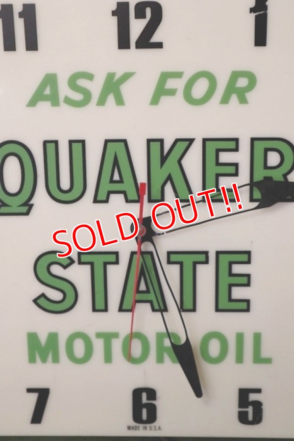 画像5: dp-200510-15 Quaker State / 1960's Light Up Sign Clock