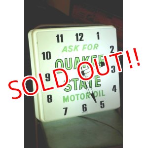 画像: dp-200510-15 Quaker State / 1960's Light Up Sign Clock