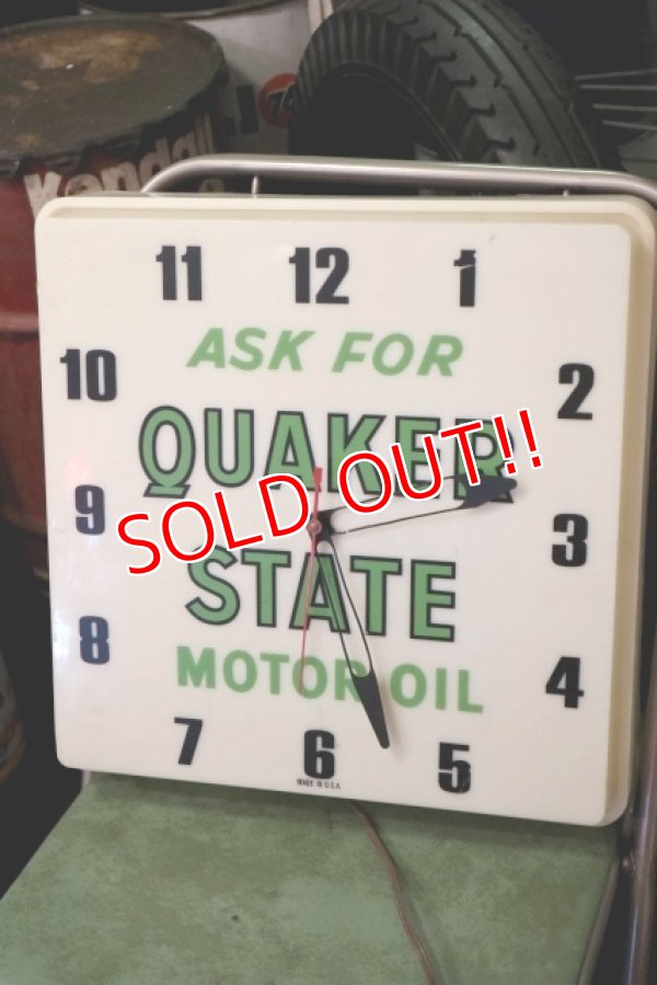 画像4: dp-200510-15 Quaker State / 1960's Light Up Sign Clock