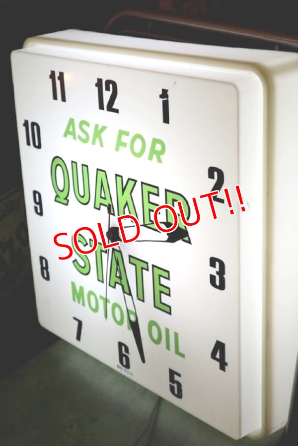 画像3: dp-200510-15 Quaker State / 1960's Light Up Sign Clock