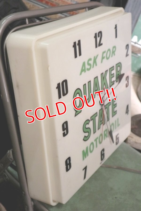 画像7: dp-200510-15 Quaker State / 1960's Light Up Sign Clock