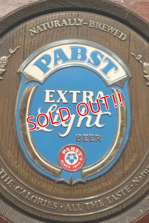 画像2: dp-200601-05 PABST EXTRA Light Beer / 1980's Barrel Display Sign