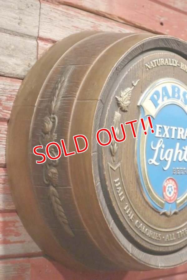 画像3: dp-200601-05 PABST EXTRA Light Beer / 1980's Barrel Display Sign