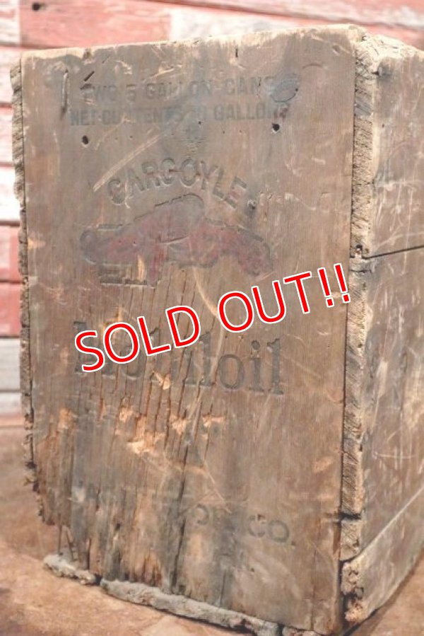 画像4: dp-200601-12 Mobiloil / Gargoyle 1930's Wood Box