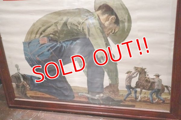 画像3: dp-200601-13 LEVI'S / 1960's "for rough going!" Poster Wall Hanger