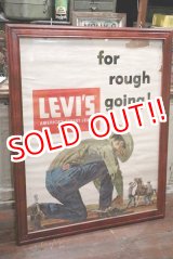 画像: dp-200601-13 LEVI'S / 1960's "for rough going!" Poster Wall Hanger