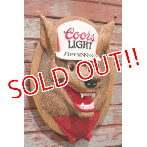 画像: ct-200601-39 Coors Light Beer / 1970's Beer Wolf 3D Sign