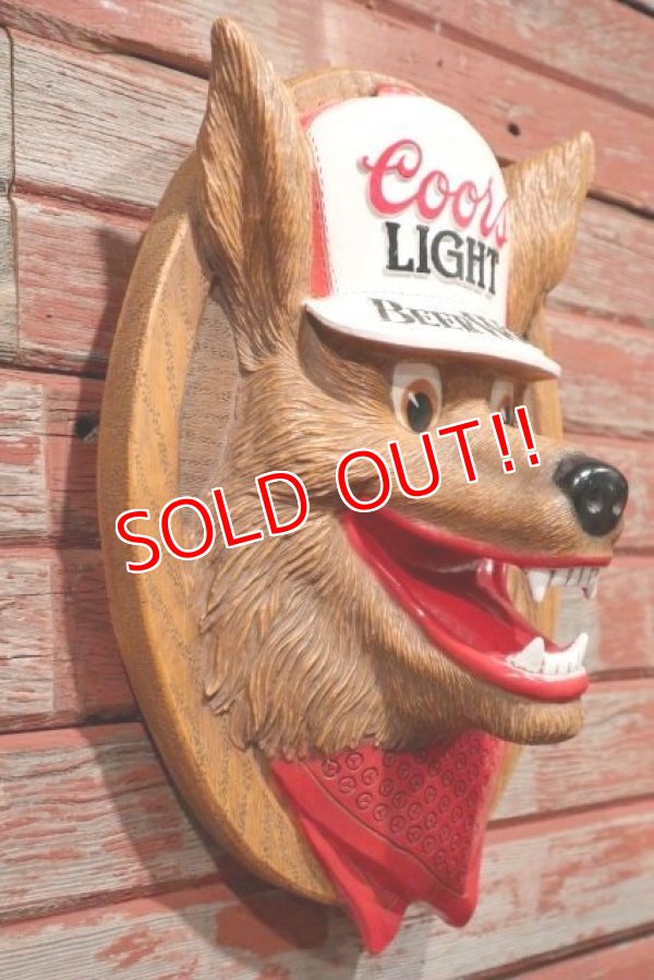 画像4: ct-200601-39 Coors Light Beer / 1970's Beer Wolf 3D Sign
