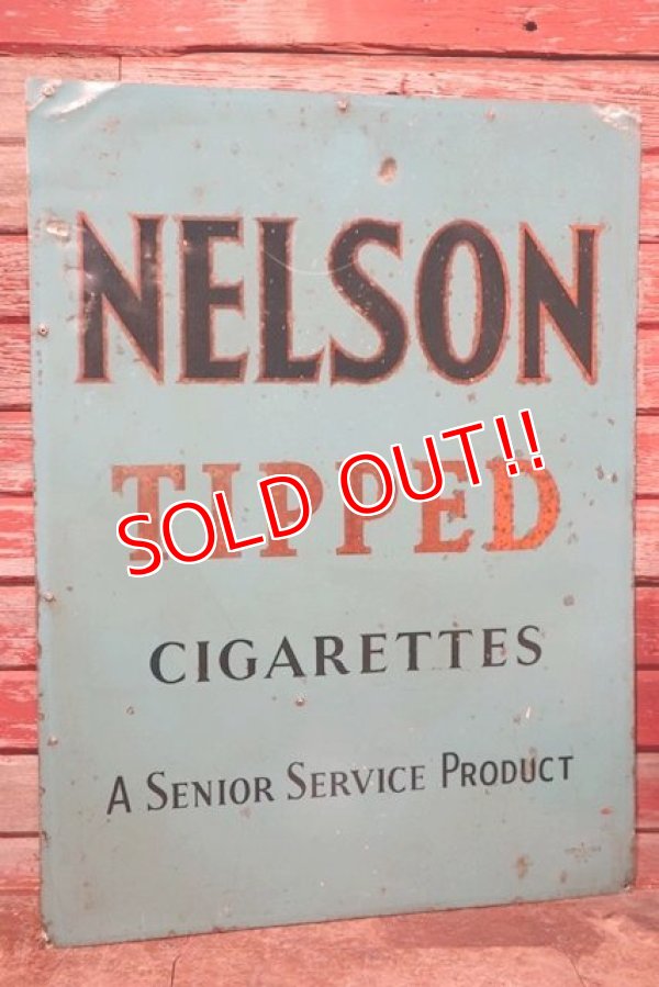 画像1: dp-200610-04 NELSON TIPPED CIGARETTE / 1950's Metal Sign